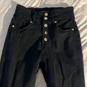 Good American Good Waist Black Skinny Jeans Size 28